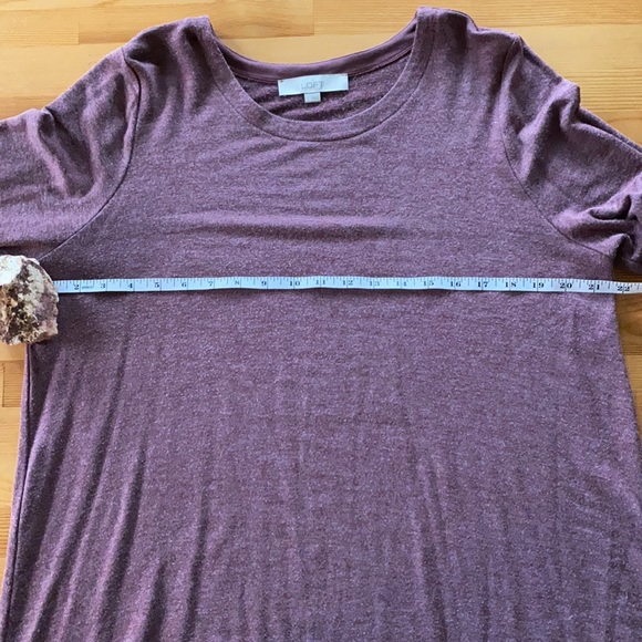 NWOT Loft Mid-Length Dress with Ruffled Sleeves - Picture 9 of 11